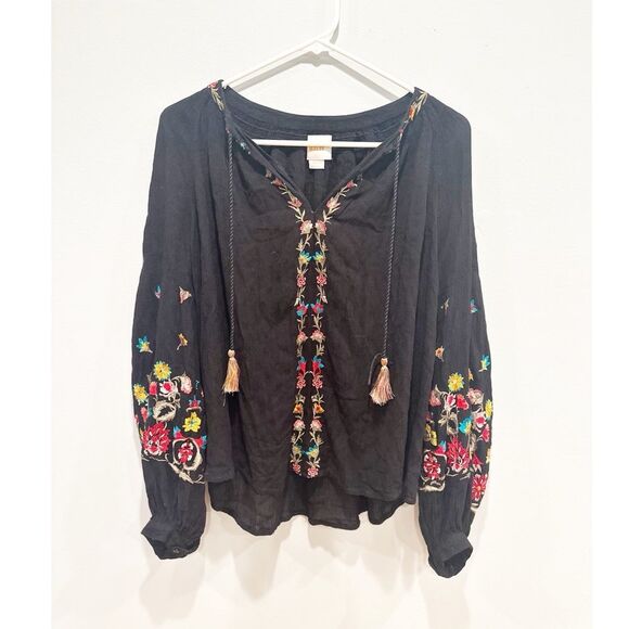 Anthropologie maeve lanie embroidered peasant top - Picture 2 of 5